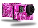Pink Plaid Graffiti - Decal Style Skin fits GoPro Hero 4 Black Camera (GOPRO SOLD SEPARATELY)