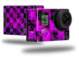 Purple Star Checkerboard - Decal Style Skin fits GoPro Hero 4 Black Camera (GOPRO SOLD SEPARATELY)