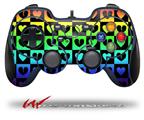 Love Heart Checkers Rainbow - Decal Style Skin fits Logitech F310 Gamepad Controller (CONTROLLER SOLD SEPARATELY)