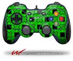 Criss Cross Green - Decal Style Skin fits Logitech F310 Gamepad Controller (CONTROLLER SOLD SEPARATELY)