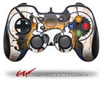Cartoon Skull Orange - Decal Style Skin fits Logitech F310 Gamepad Controller (CONTROLLER SOLD SEPARATELY)