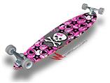Bow Skull Pink - Decal Style Vinyl Wrap Skin fits Longboard Skateboards up to 10"x42" (LONGBOARD NOT INCLUDED)