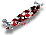 Checker Splatter - Decal Style Vinyl Wrap Skin fits Longboard Skateboards up to 10"x42" (LONGBOARD NOT INCLUDED)
