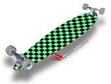 Checkers Green - Decal Style Vinyl Wrap Skin fits Longboard Skateboards up to 10"x42" (LONGBOARD NOT INCLUDED)