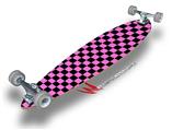 Checkers Pink - Decal Style Vinyl Wrap Skin fits Longboard Skateboards up to 10"x42" (LONGBOARD NOT INCLUDED)