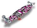 Girly Punk Skull - Decal Style Vinyl Wrap Skin fits Longboard Skateboards up to 10"x42" (LONGBOARD NOT INCLUDED)