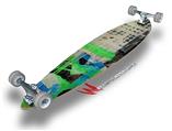Green Graffiti Grunge - Decal Style Vinyl Wrap Skin fits Longboard Skateboards up to 10"x42" (LONGBOARD NOT INCLUDED)