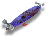 Grunge RJ Blue - Decal Style Vinyl Wrap Skin fits Longboard Skateboards up to 10"x42" (LONGBOARD NOT INCLUDED)