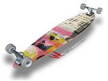 Pink Graffiti Grunge - Decal Style Vinyl Wrap Skin fits Longboard Skateboards up to 10"x42" (LONGBOARD NOT INCLUDED)