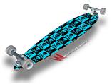 Skull Checkers Blue - Decal Style Vinyl Wrap Skin fits Longboard Skateboards up to 10"x42" (LONGBOARD NOT INCLUDED)