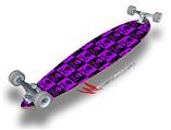 Skull Checkers Purple - Decal Style Vinyl Wrap Skin fits Longboard Skateboards up to 10"x42" (LONGBOARD NOT INCLUDED)