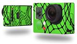 Ripped Fishnets Green - Decal Style Skin fits GoPro Hero 3+ Camera (GOPRO NOT INCLUDED)