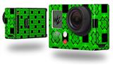 Criss Cross Green - Decal Style Skin fits GoPro Hero 3+ Camera (GOPRO NOT INCLUDED)