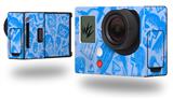 Skull Sketches Blue - Decal Style Skin fits GoPro Hero 3+ Camera (GOPRO NOT INCLUDED)