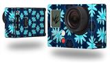 Abstract Floral Blue - Decal Style Skin fits GoPro Hero 3+ Camera (GOPRO NOT INCLUDED)