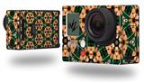 Floral Pattern Orange - Decal Style Skin fits GoPro Hero 3+ Camera (GOPRO NOT INCLUDED)