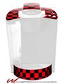 Decal Style Vinyl Skin compatible with Keurig K40 Elite Coffee Makers Checkers Red (KEURIG NOT INCLUDED)
