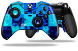 Blue Star Checkers - Decal Style Skin fits Microsoft XBOX One ELITE Wireless Controller