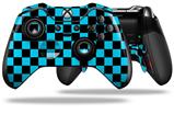 Checkers Blue - Decal Style Skin fits Microsoft XBOX One ELITE Wireless Controller