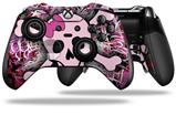 Pink Skull - Decal Style Skin fits Microsoft XBOX One ELITE Wireless Controller