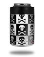Skin Decal Wrap for Yeti Colster, Ozark Trail and RTIC Can Coolers - Skull Checkerboard (COOLER NOT INCLUDED)