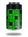 Skin Decal Wrap for Yeti Colster, Ozark Trail and RTIC Can Coolers - Criss Cross Green (COOLER NOT INCLUDED)