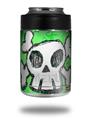 Skin Decal Wrap for Yeti Colster, Ozark Trail and RTIC Can Coolers - Cartoon Skull Green (COOLER NOT INCLUDED)