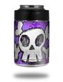 Skin Decal Wrap for Yeti Colster, Ozark Trail and RTIC Can Coolers - Cartoon Skull Purple (COOLER NOT INCLUDED)