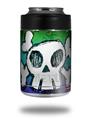 Skin Decal Wrap for Yeti Colster, Ozark Trail and RTIC Can Coolers - Cartoon Skull Rainbow (COOLER NOT INCLUDED)