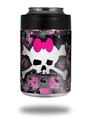 Skin Decal Wrap for Yeti Colster, Ozark Trail and RTIC Can Coolers - Pink Bow Skull (COOLER NOT INCLUDED)