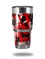 Skin Decal Wrap for Yeti Tumbler Rambler 30 oz Red Graffiti (TUMBLER NOT INCLUDED)