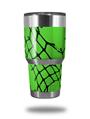 Skin Decal Wrap for Yeti Tumbler Rambler 30 oz Ripped Fishnets Green (TUMBLER NOT INCLUDED)