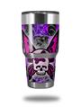 Skin Decal Wrap for Yeti Tumbler Rambler 30 oz Butterfly Skull (TUMBLER NOT INCLUDED)