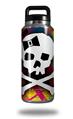 WraptorSkinz Skin Decal Wrap for Yeti Rambler Bottle 36oz Rainbow Plaid Skull  (YETI NOT INCLUDED)