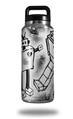 WraptorSkinz Skin Decal Wrap for Yeti Rambler Bottle 36oz Robot Love  (YETI NOT INCLUDED)