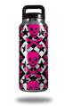 WraptorSkinz Skin Decal Wrap for Yeti Rambler Bottle 36oz Pink Skulls and Stars  (YETI NOT INCLUDED)