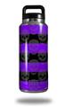 WraptorSkinz Skin Decal Wrap for Yeti Rambler Bottle 36oz Skull Stripes Purple  (YETI NOT INCLUDED)