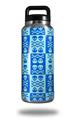 WraptorSkinz Skin Decal Wrap for Yeti Rambler Bottle 36oz Skull And Crossbones Pattern Blue  (YETI NOT INCLUDED)
