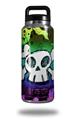 WraptorSkinz Skin Decal Wrap for Yeti Rambler Bottle 36oz Cartoon Skull Rainbow  (YETI NOT INCLUDED)