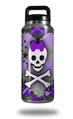 WraptorSkinz Skin Decal Wrap for Yeti Rambler Bottle 36oz Princess Skull Heart Purple  (YETI NOT INCLUDED)