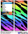 iPod Nano 4G Skin - Tiger Rainbow