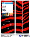 iPod Nano 4G Skin - Zebra Red