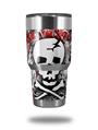 WraptorSkinz Skin Wrap compatible with RTIC 30oz ORIGINAL 2017 AND OLDER Tumblers Skull Splatter (TUMBLER NOT INCLUDED)
