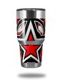 WraptorSkinz Skin Wrap compatible with RTIC 30oz ORIGINAL 2017 AND OLDER Tumblers Star Checker Splatter (TUMBLER NOT INCLUDED)