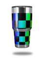 WraptorSkinz Skin Wrap compatible with RTIC 30oz ORIGINAL 2017 AND OLDER Tumblers Rainbow Checkerboard (TUMBLER NOT INCLUDED)