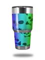 WraptorSkinz Skin Wrap compatible with RTIC 30oz ORIGINAL 2017 AND OLDER Tumblers Rainbow Skull Collection (TUMBLER NOT INCLUDED)