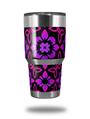 WraptorSkinz Skin Wrap compatible with RTIC 30oz ORIGINAL 2017 AND OLDER Tumblers Pink Floral (TUMBLER NOT INCLUDED)