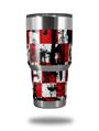 WraptorSkinz Skin Wrap compatible with RTIC 30oz ORIGINAL 2017 AND OLDER Tumblers Checker Graffiti (TUMBLER NOT INCLUDED)