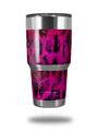 WraptorSkinz Skin Wrap compatible with RTIC 30oz ORIGINAL 2017 AND OLDER Tumblers Pink Distressed Leopard (TUMBLER NOT INCLUDED)
