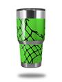 WraptorSkinz Skin Wrap compatible with RTIC 30oz ORIGINAL 2017 AND OLDER Tumblers Ripped Fishnets Green (TUMBLER NOT INCLUDED)